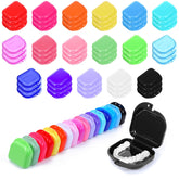Assorted Kifmurase 51PCS dental retainer cases in 17 colors