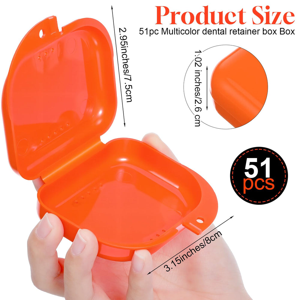 Ventilated retainer case with multiple color options