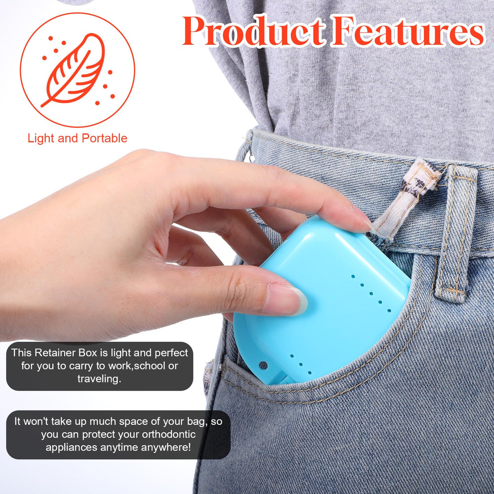 Versatile use: holds orthodontic rubber bands, wax, or earbuds