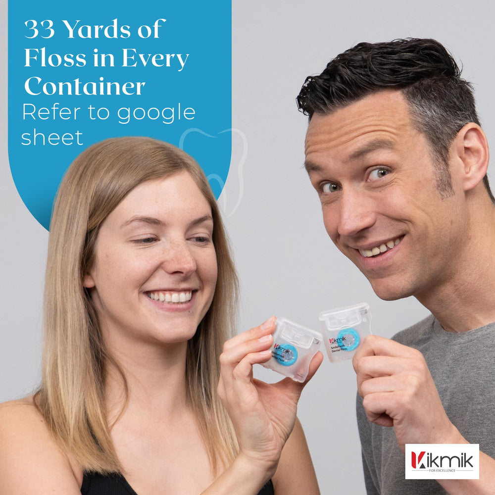 33-yard container of Kikmik Woven Dental Floss