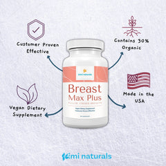 90-count bottle of KIMI Naturals Breast Max Plus