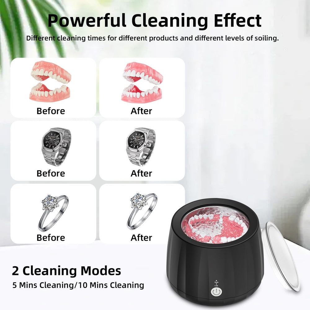 Product showing two cleaning modes and control button
