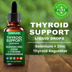 Kindled Thyroid Support Drops product label
