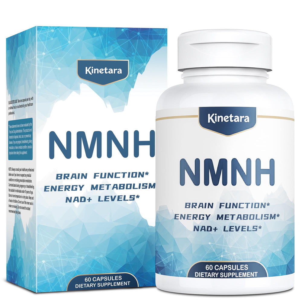 Front view of Kinetara NMNH 60 capsules package