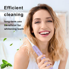 Purple Kingheroes electric toothbrush with 4 mode indicator lights