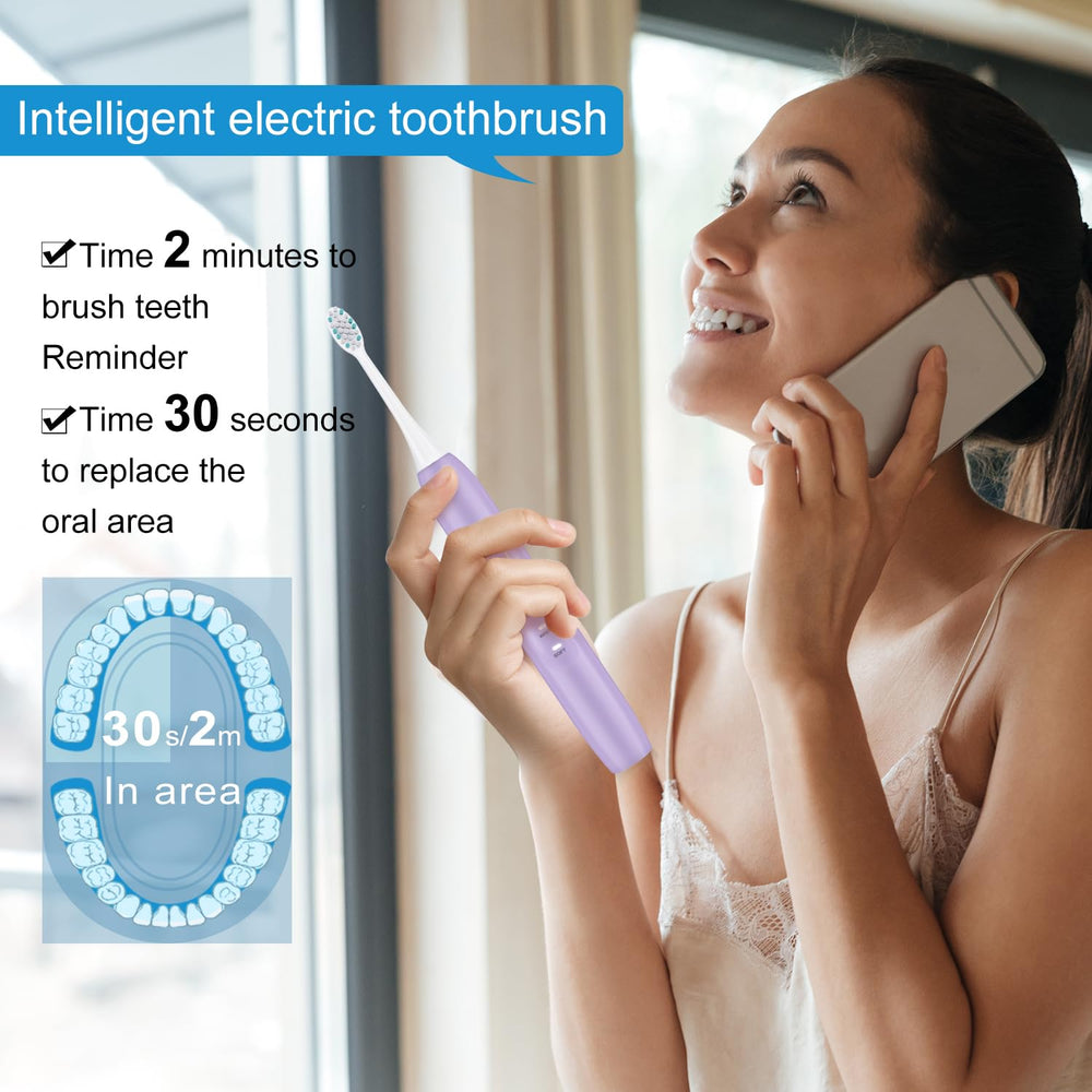 Includes 8 brush heads and travel case for Kingheroes toothbrush