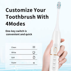Built-in 2-minute timer indicator on the toothbrush