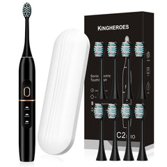 Kingheroes C2PRO electric toothbrush with black handle