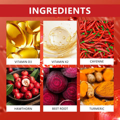 Ingredients hawthorn and beet root in Vascu Flow Cayenne Drops