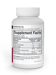 Label and bottle of Kirkman Vitamin B6 with Magnesium chewable tablets