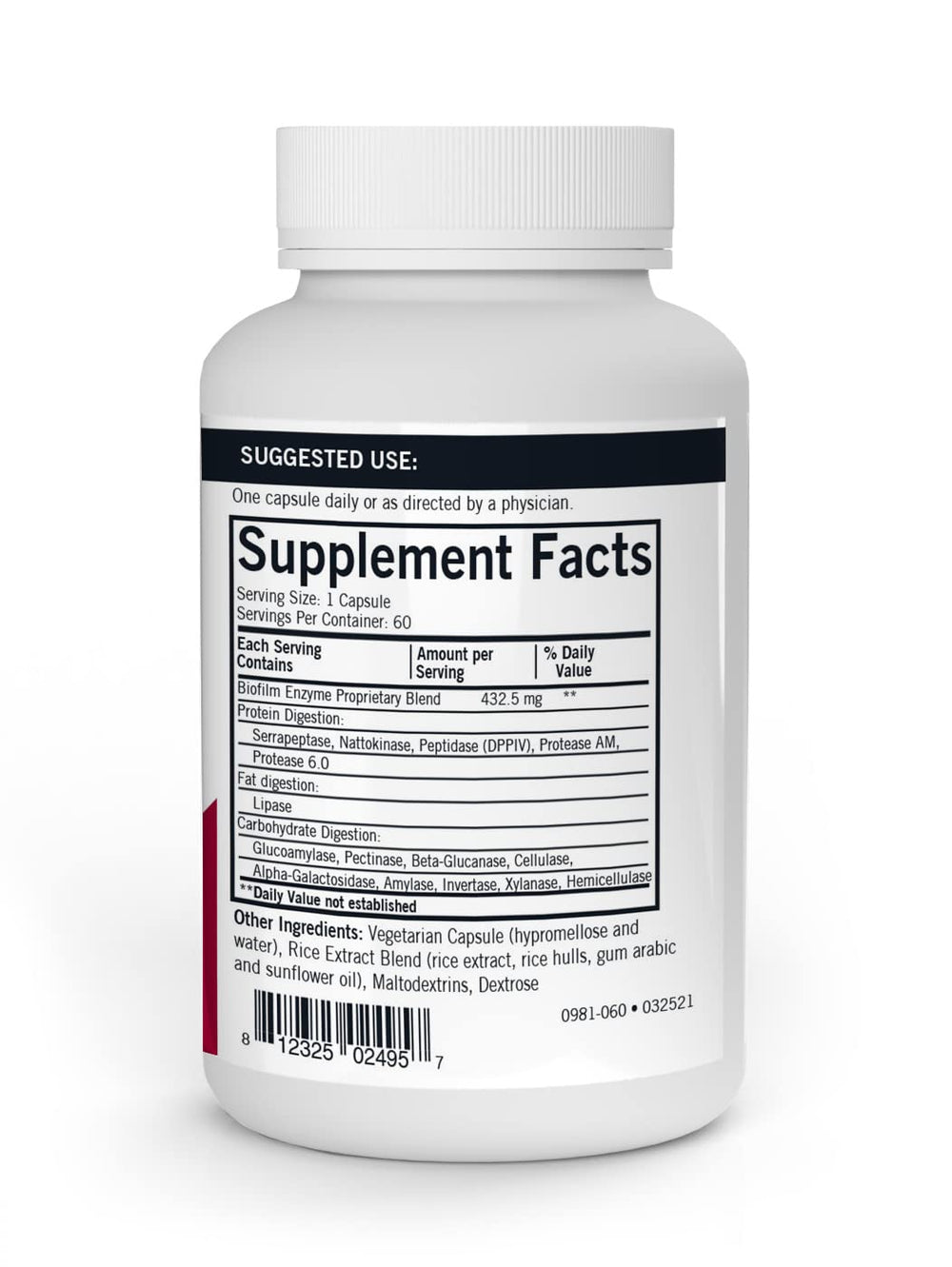 Close-up of Kirkman Biofilm Defense capsule