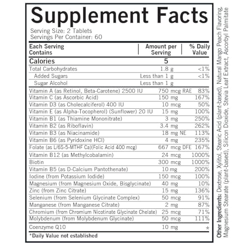 Overview of Kirkman children's multivitamin-mineral benefits