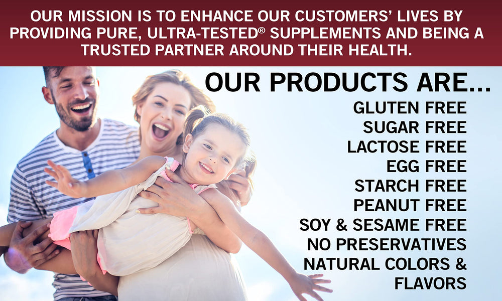 Mango peach flavor infographic for Kirkman children's multivitamin