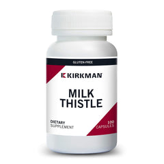 Kirkman Milk Thistle 100 mg bottle - hypoallergenic and vegetarian capsules