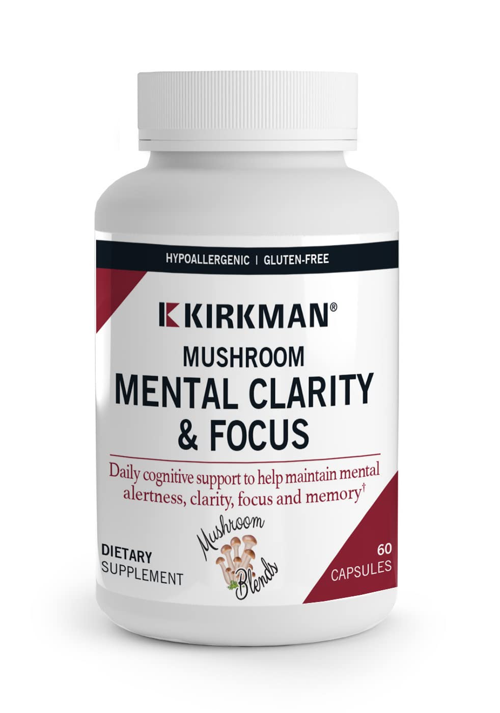 Kirkman Mushroom Mental Clarity & Focus bottle