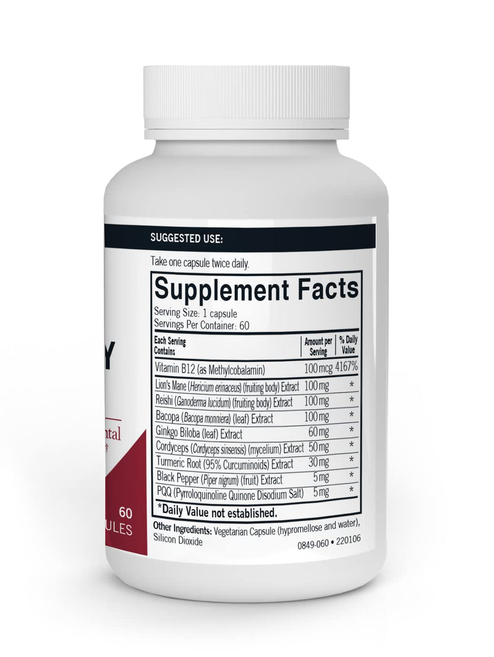 Close-up of Reishi, Cordyceps Sinensis, and Lion's Mane mushrooms