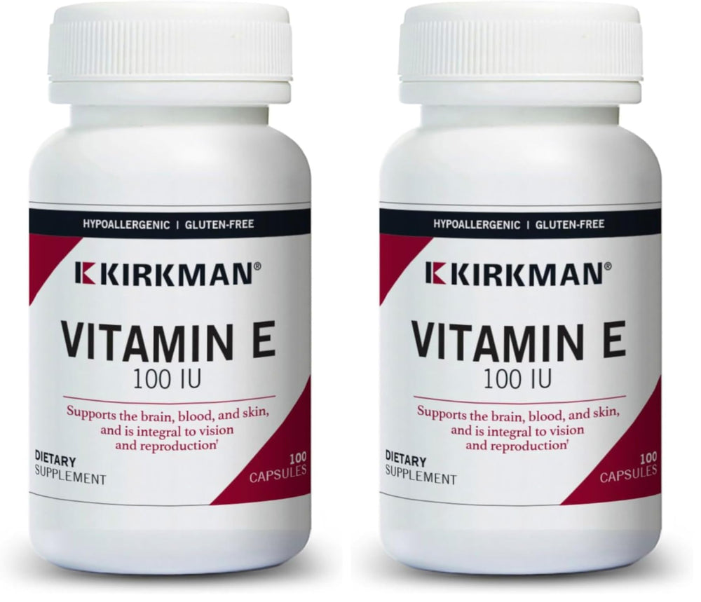 Kirkman Vitamin E 100 IU hypoallergenic bottle front