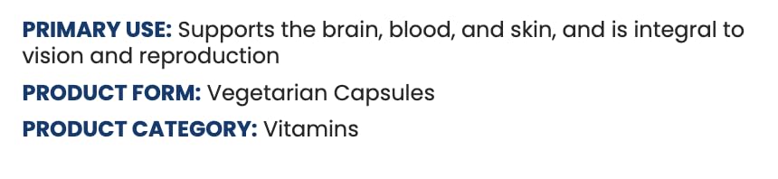Supplement facts panel for Kirkman Vitamin E 100 IU