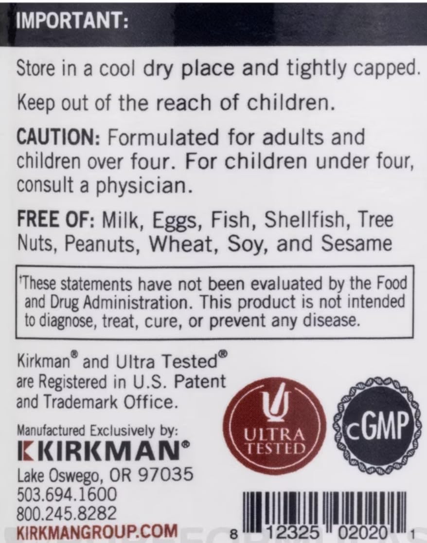 Two-pack of Kirkman Vitamin E 100 IU vegetarian capsules