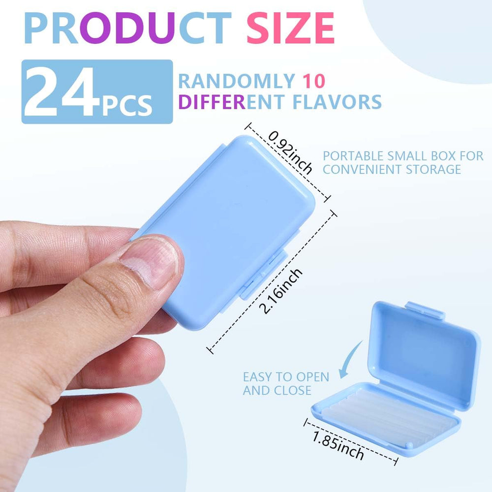 Display of 24-pack orthodontic wax boxes