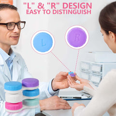 Compact travel-friendly contact lens case by KISEER