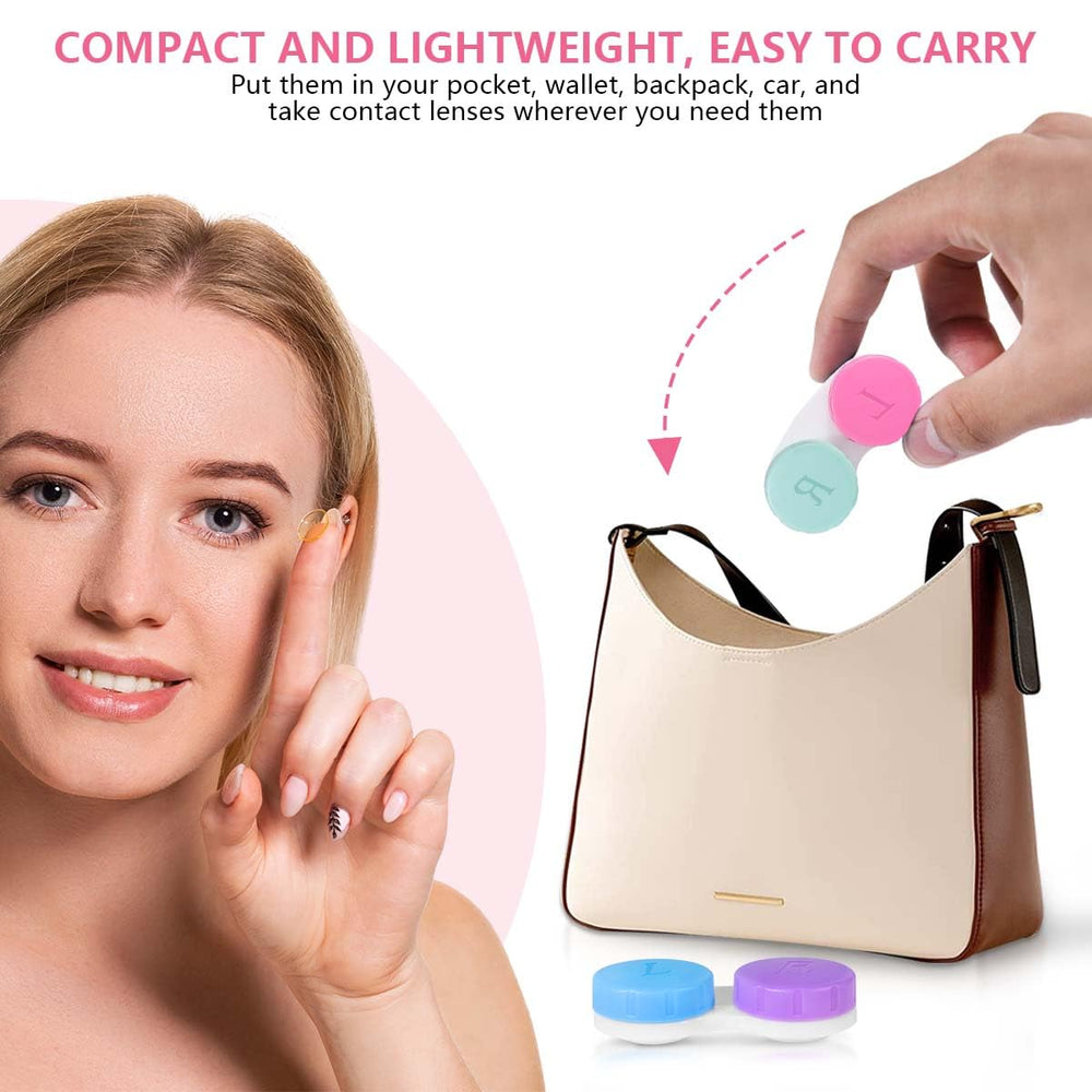 Sturdy plastic material contact lens case by KISEER