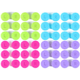 KISEER 24-pack colorful contact lens cases in assorted colors