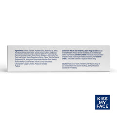 Kiss My Face vegan fluoride-free toothpaste packaging for family