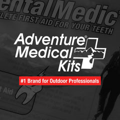 Contents of the travel dental kit laid out