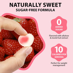 Nutritional information label on bottle