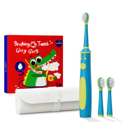 KIWIBIRD Kids Electric Toothbrush blue front view
