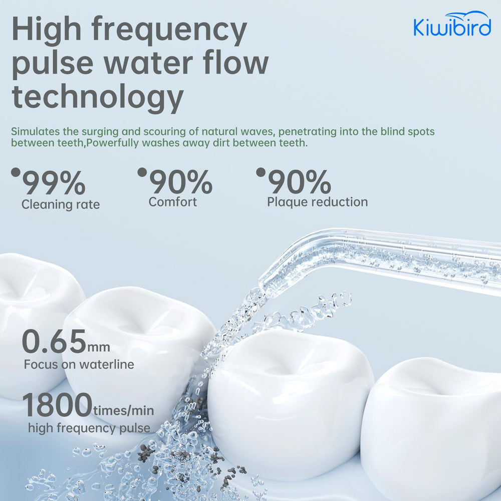 Portable cordless water flosser compact design
