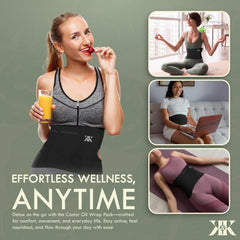 Waist and neck wraps with adjustable fit