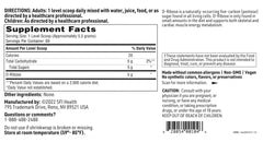 Mixes easily in water or juice