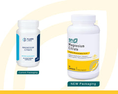 Label on Klaire Labs SFI Health Magnesium Citrate bottle