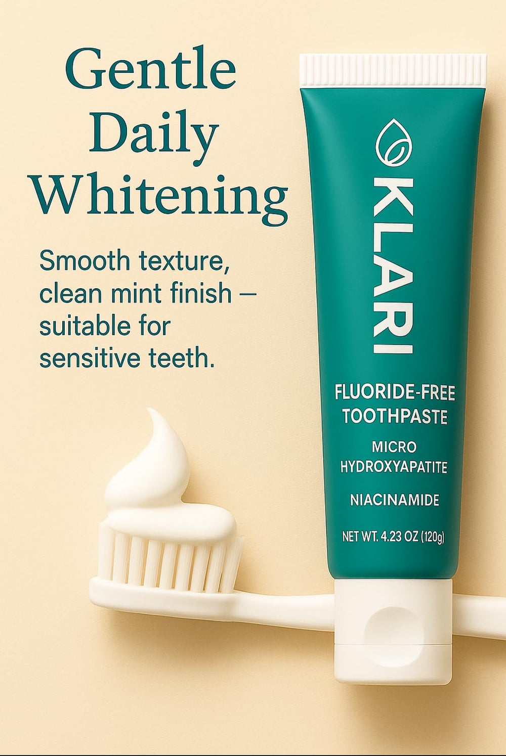 Family-friendly use with KLARI toothpaste