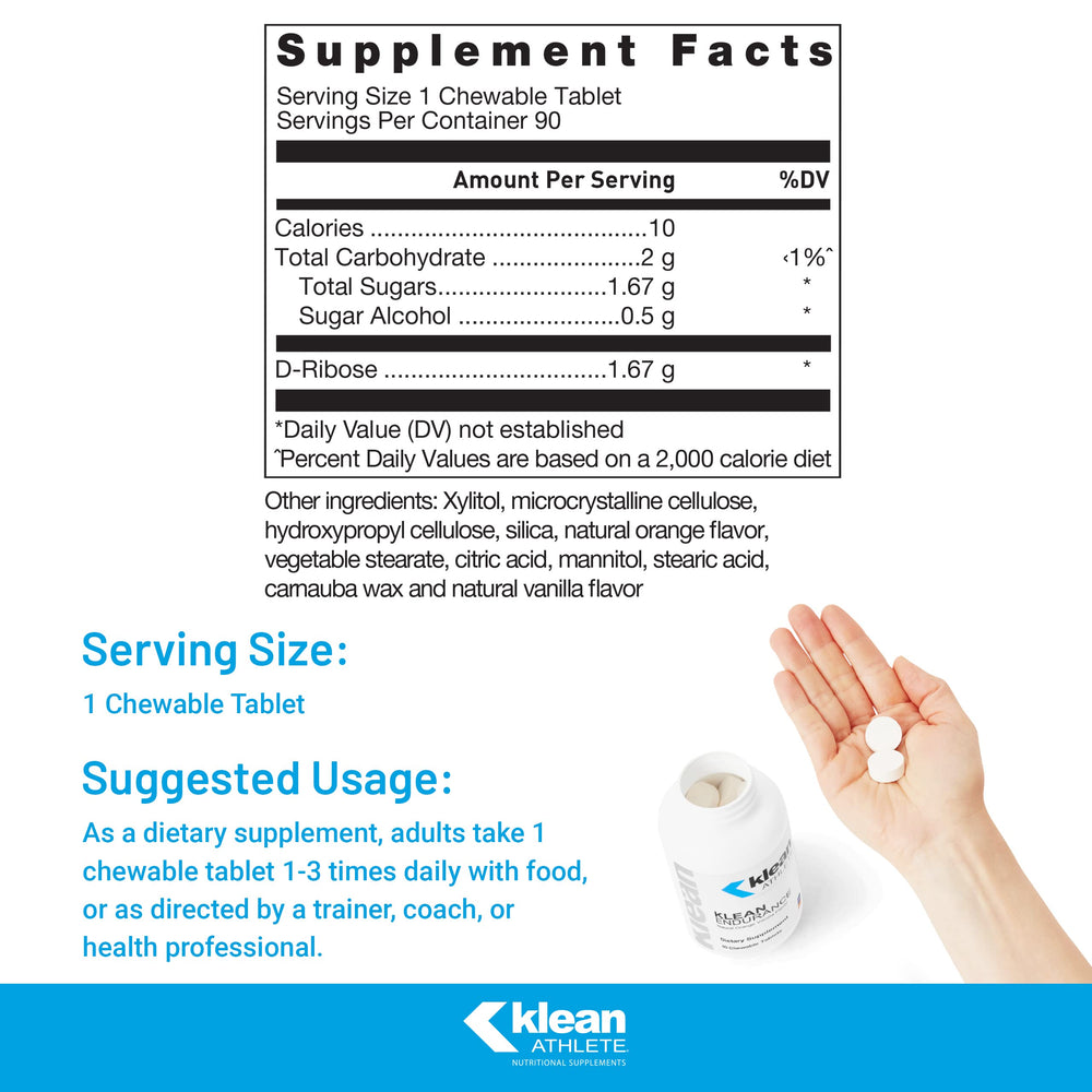 Klean Endurance chews closeup showing convenient post-workout energy for recovery.