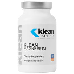 Bottle label: Klean Magnesium by Klean Athlete, NSF Certified for Sport, 90 vegetarian capsules