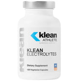 Klean Electrolytes bottle front highlights hydration support for workouts.