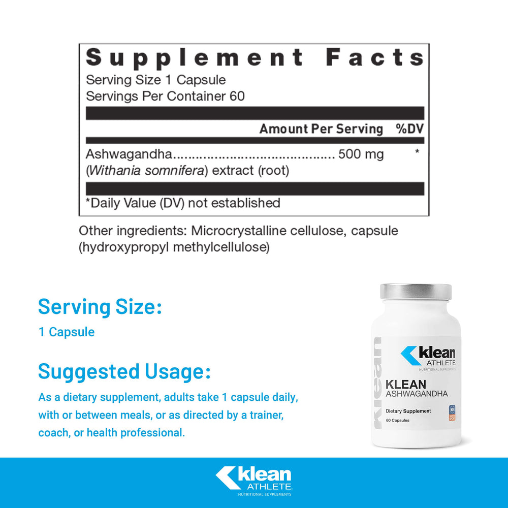 Klean Ashwagandha product packaging