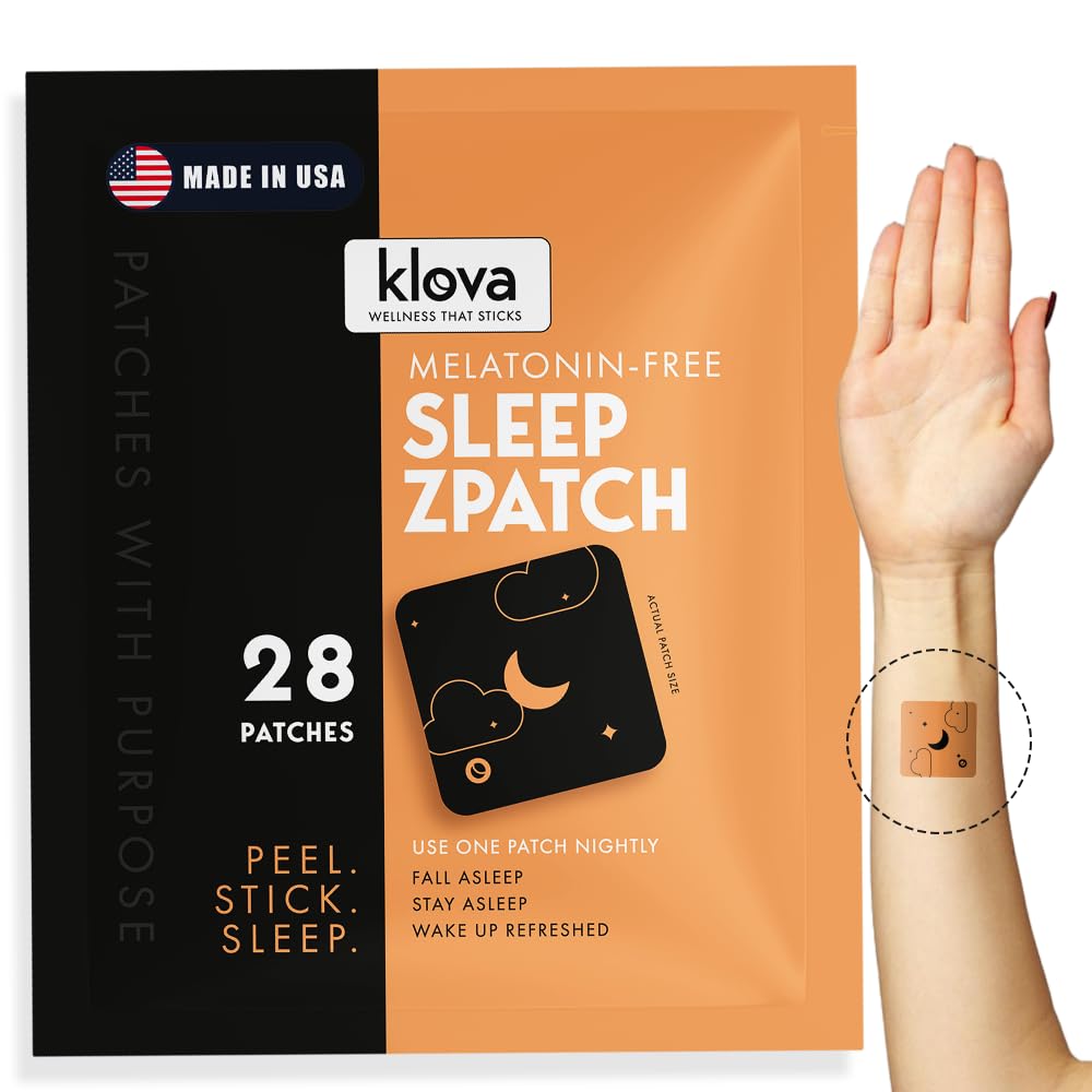 Klova Melatonin-Free Sleep Patch - front view