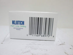 Packaging of Klutch Denture Adhesive Powder Pack of 6 on white background