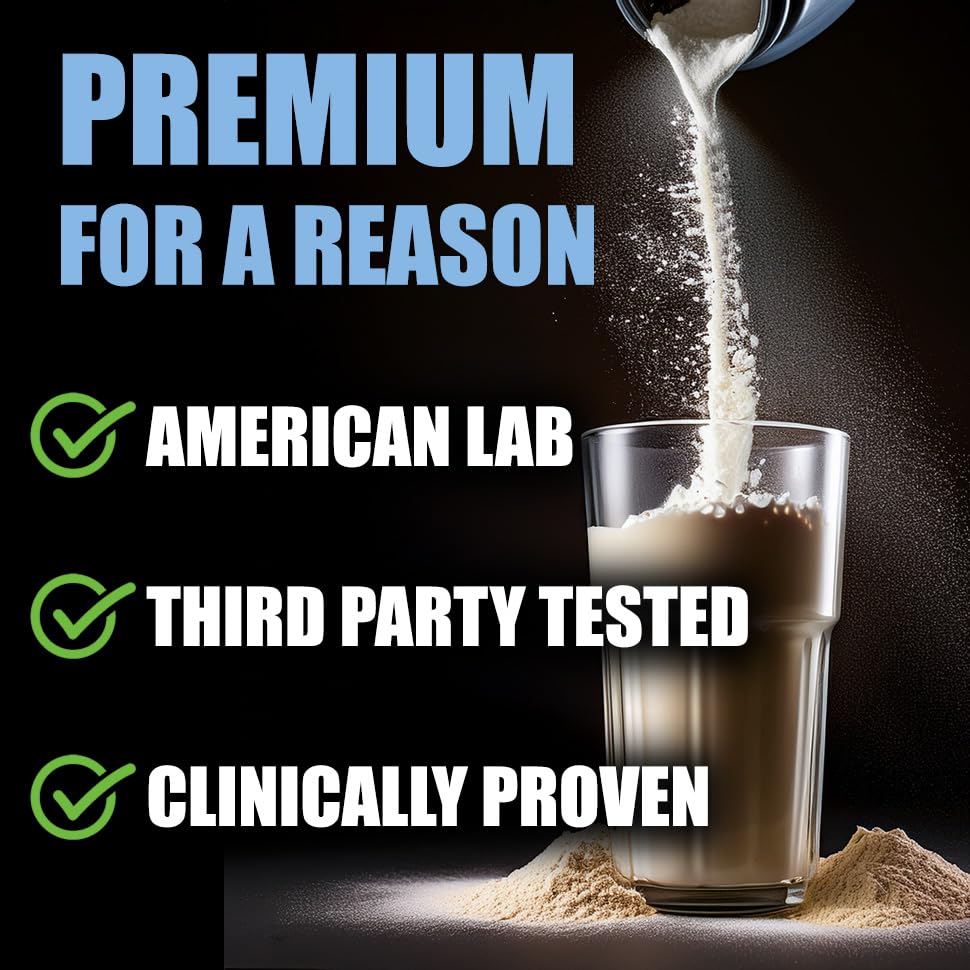 Collagen powder dissolving in water or coffee