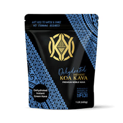 Koa Kava Dehydrated Instant Green Fijian Kava 16oz bulk bag front view