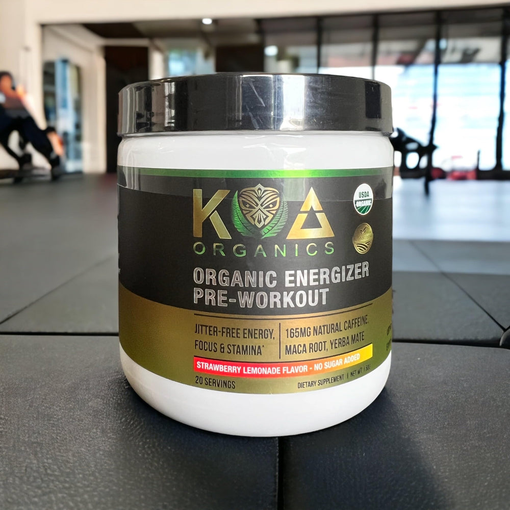 Ingredients highlights: organic caffeine 165mg, maca root, yerba mate, beet root