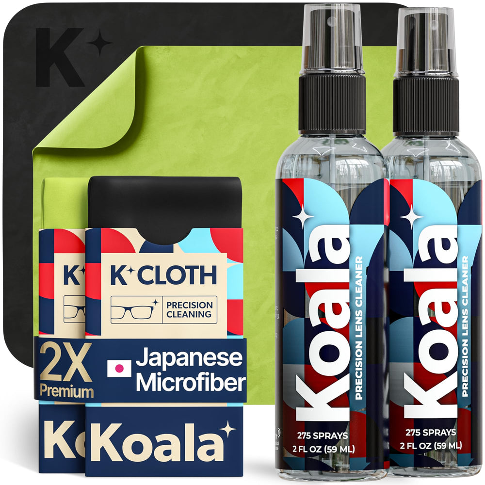 Front view of Koala Eyeglass Cleaner Spray Kit