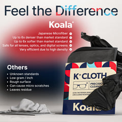 Cloth used to wipe eyeglasses without scratches