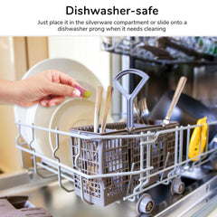 Dishwasher-safe Koettco Drip Dodger being cleaned