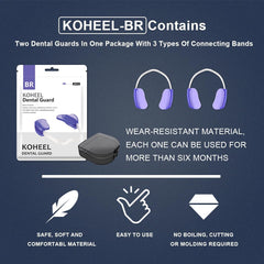 Mouth guard worn on upper and lower teeth for secure comfort