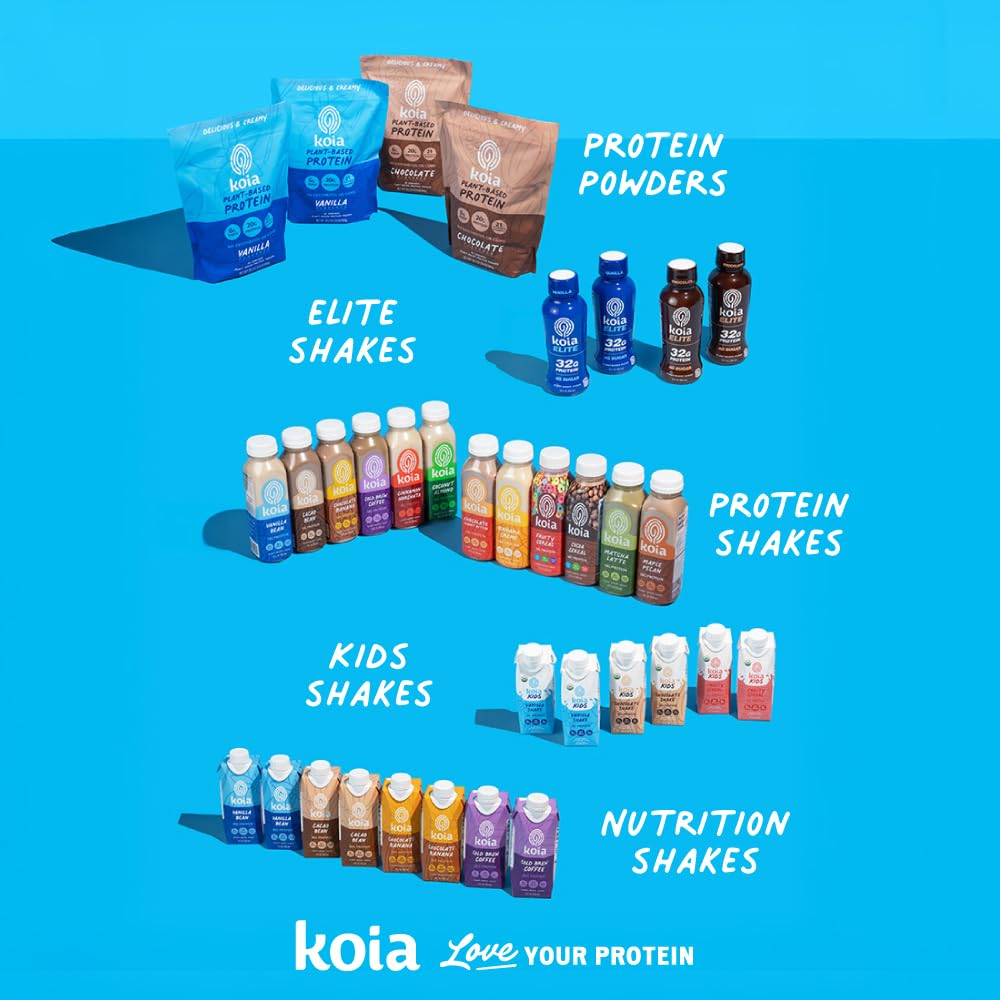 All 12 bottles of Koia Elite Protein Shake Vanilla